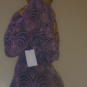 Black party dress with open back